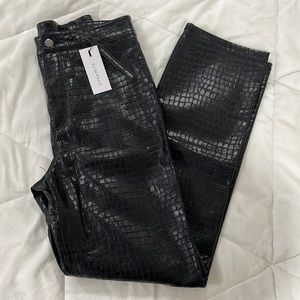NWT Dynamite black leather pants